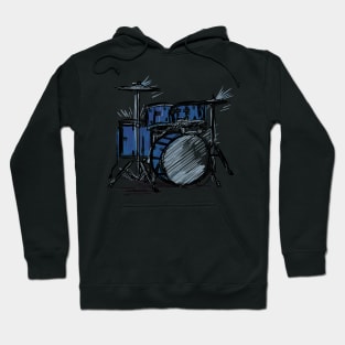 Drum kit stketch Hoodie